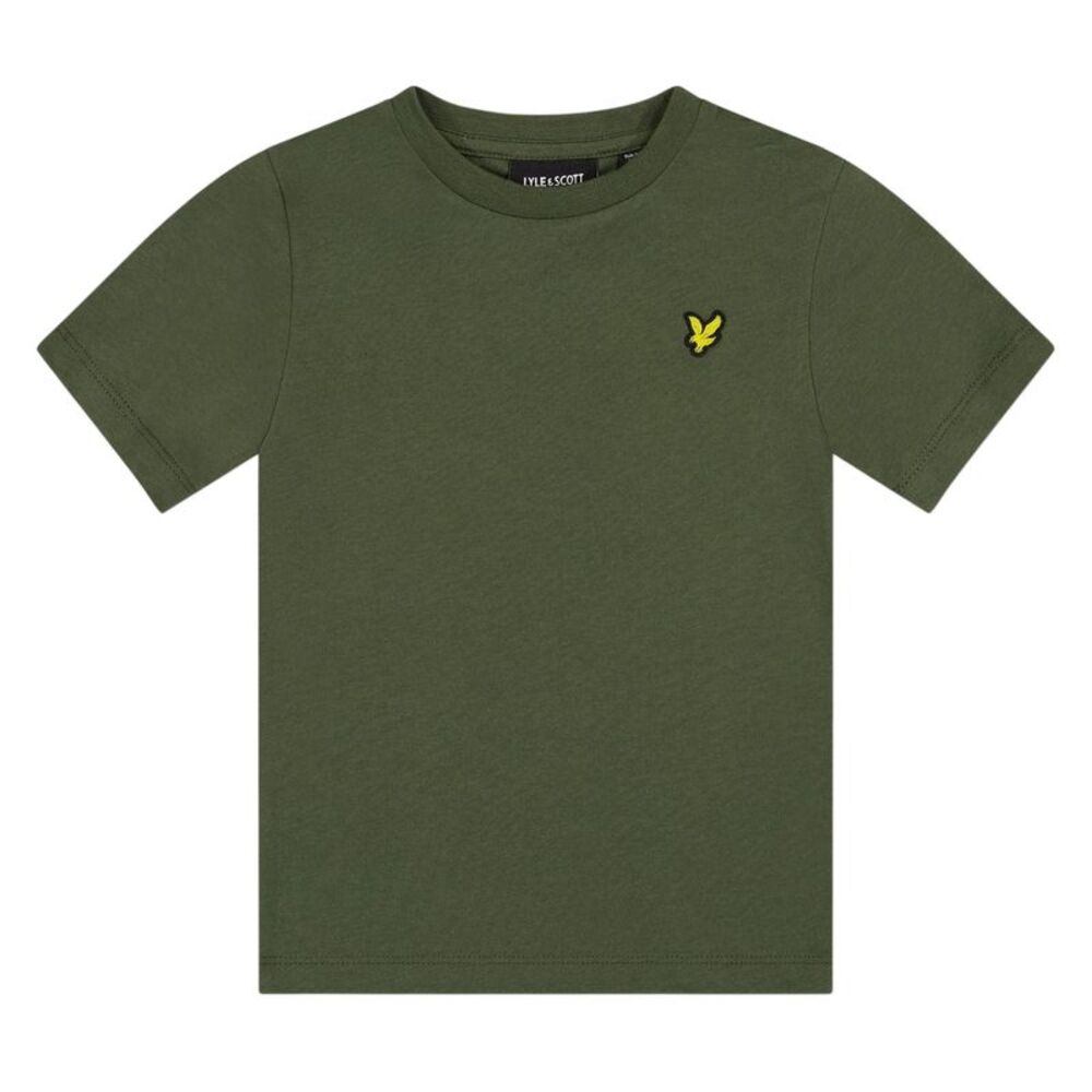 Lyle & Scott Boys Embroidered Logo Cotton Short-Sleeved T-Shirt / Deep Depths